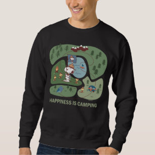 Peanuts Snoopy & Woodstock Happiness is Camping Sweatshirt