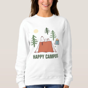Peanuts Snoopy & Woodstock Happiness is Camping Sweatshirt