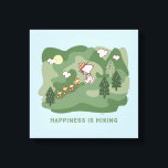 Peanuts | Snoopy & Woodstock Happiness is Hiking Canvas Print<br><div class="desc">Take a look at this cute Peanuts Nestled in the Woods design featuring Snoopy and Woodstock .</div>