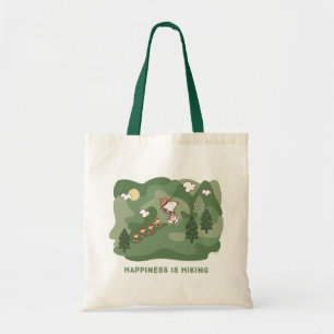 Peanuts Snoopy & Woodstock Happiness is Hiking Tote Bag