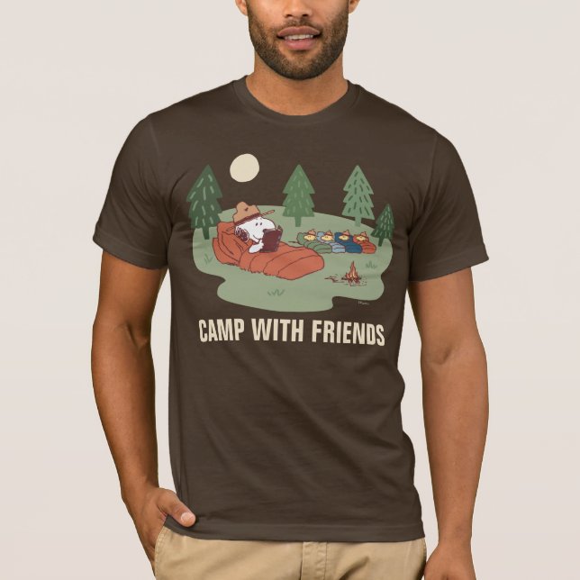Peanuts | Snoopy & Woodstock Happy Campers T-Shirt (Front)