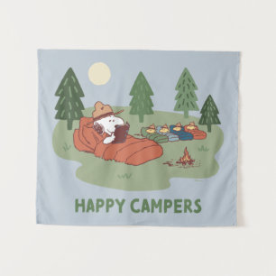 Peanuts   Snoopy & Woodstock Happy Campers Tapestry