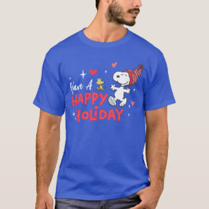 Peanuts   Snoopy & Woodstock Happy Holidays T-Shirt