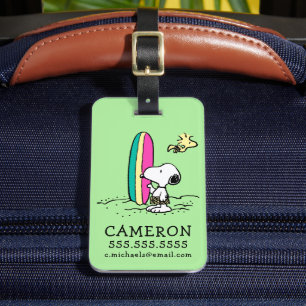 Peanuts   Snoopy & Woodstock High Tide Luggage Tag