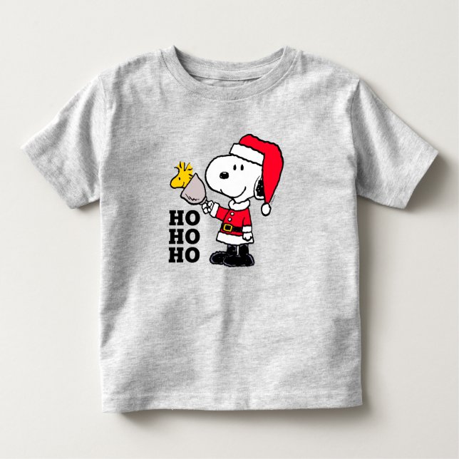 Peanuts | Snoopy & Woodstock Ho Ho Ho Toddler T-Shirt (Front)