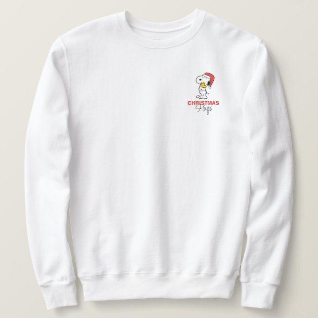 Peanuts | Snoopy & Woodstock Holiday Hugs Sweatshirt (Design Front)