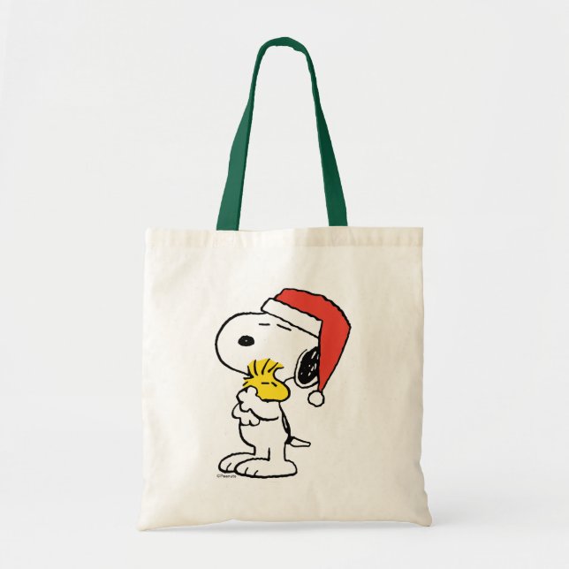 Peanuts | Snoopy & Woodstock Holiday Tote Bag (Front)