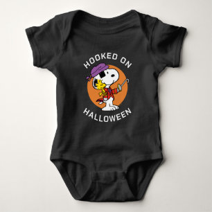 Peanuts   Snoopy & Woodstock Hooked on Halloween Baby Bodysuit