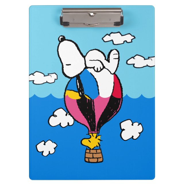 Peanuts | Snoopy & Woodstock Hot Air Balloon Clipboard (Front)