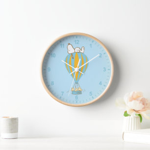Peanuts   Snoopy & Woodstock Hot Air Balloon Clock