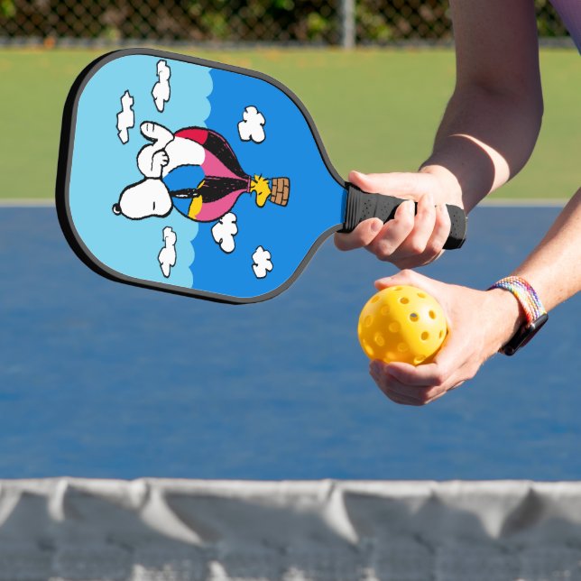 Peanuts | Snoopy & Woodstock Hot Air Balloon Pickleball Paddle (Insitu)