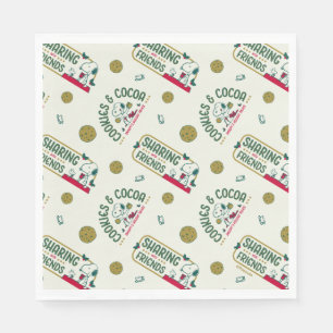 Peanuts   Snoopy & Woodstock Hot Cocoa Pattern Napkin