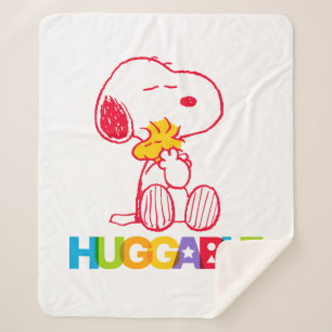 Peanuts   Snoopy & Woodstock Huggable Sherpa Blanket