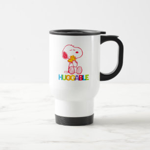 Peanuts   Snoopy & Woodstock Huggable Travel Mug