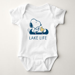 Peanuts   Snoopy & Woodstock Lake Life Baby Bodysuit
