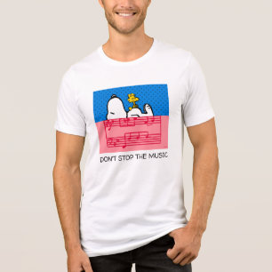 Peanuts Snoopy & Woodstock Music & Polka Dots Tri-Blend Shirt