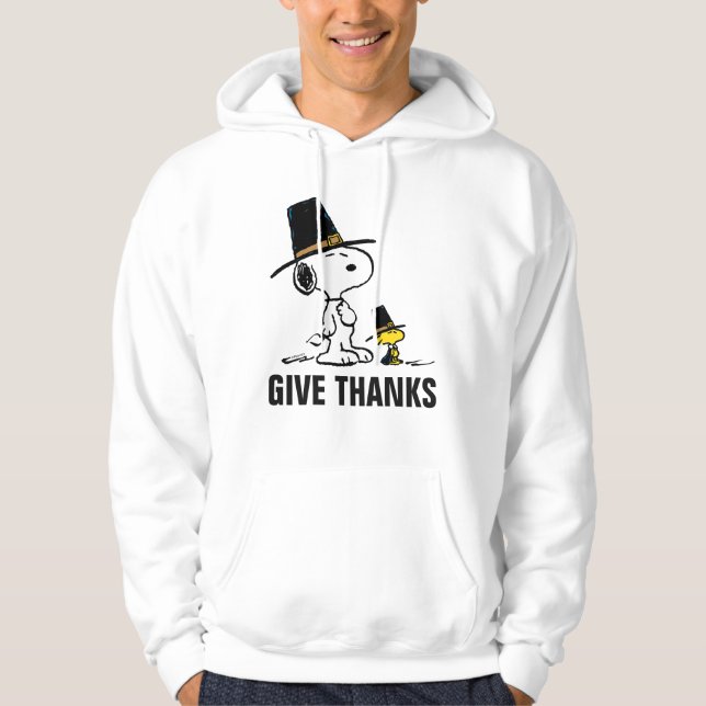 Peanuts | Snoopy & Woodstock Pilgrim Hoodie (Front)