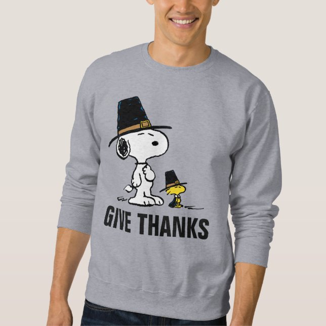 Peanuts | Snoopy & Woodstock Pilgrim Sweatshirt (Front)