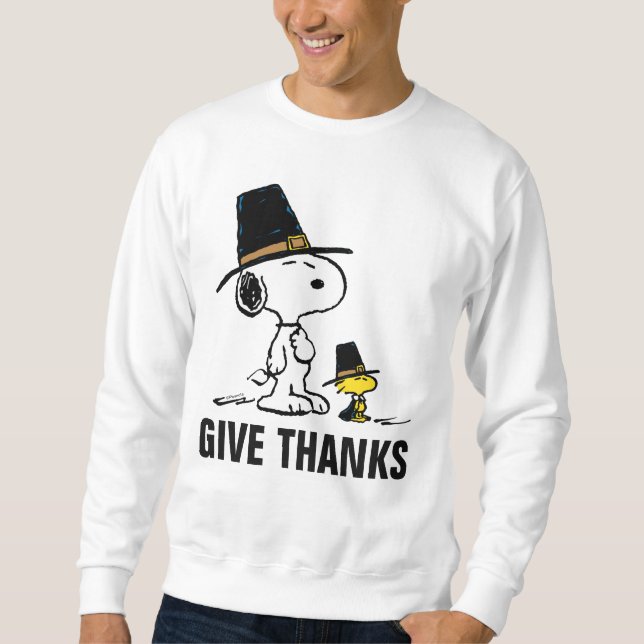 Peanuts | Snoopy & Woodstock Pilgrim Sweatshirt (Front)