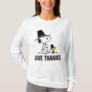 Peanuts Snoopy & Woodstock Pilgrim T-Shirt