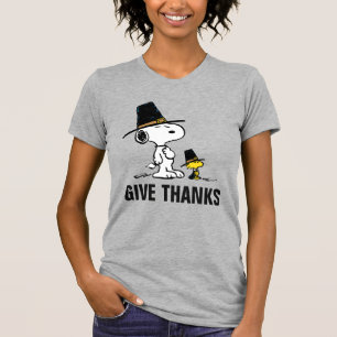 Peanuts Snoopy & Woodstock Pilgrim T-Shirt