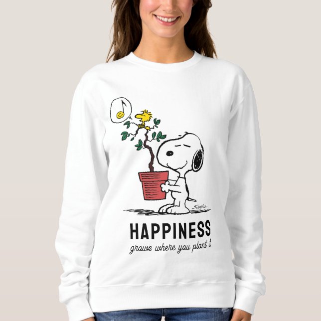 Peanuts | Snoopy & Woodstock Plant A Tree Sweatshirt (Front)