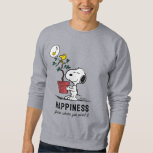Peanuts Snoopy & Woodstock Plant A Tree Sweatshirt