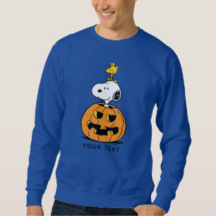 Peanuts   Snoopy & Woodstock Pop-up Pumpkin Sweatshirt
