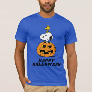 Peanuts   Snoopy & Woodstock Pop-up Pumpkin T-Shirt