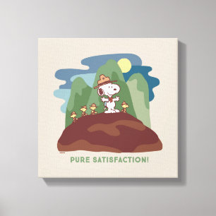 Peanuts   Snoopy & Woodstock Pure Satisfaction Canvas Print