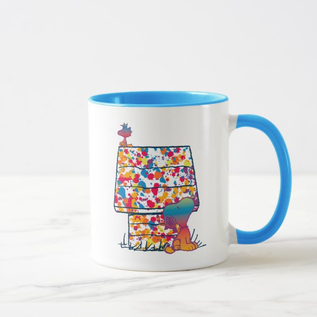 Peanuts | Snoopy & Woodstock Rainbow Paint Mug (Right)