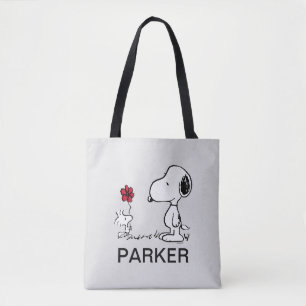 Peanuts Snoopy & Woodstock Red & Black Tote Bag