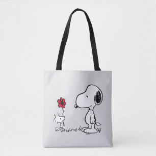 Peanuts Snoopy & Woodstock Red & Black Tote Bag