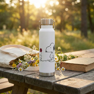 Peanuts Snoopy & Woodstock Red & Black Water Bottle