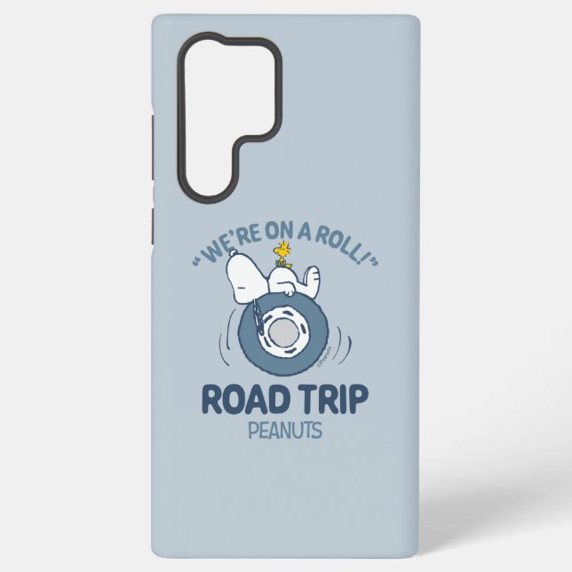 Peanuts | Snoopy & Woodstock Road Trip Samsung Galaxy S22 Ultra Case (Back)