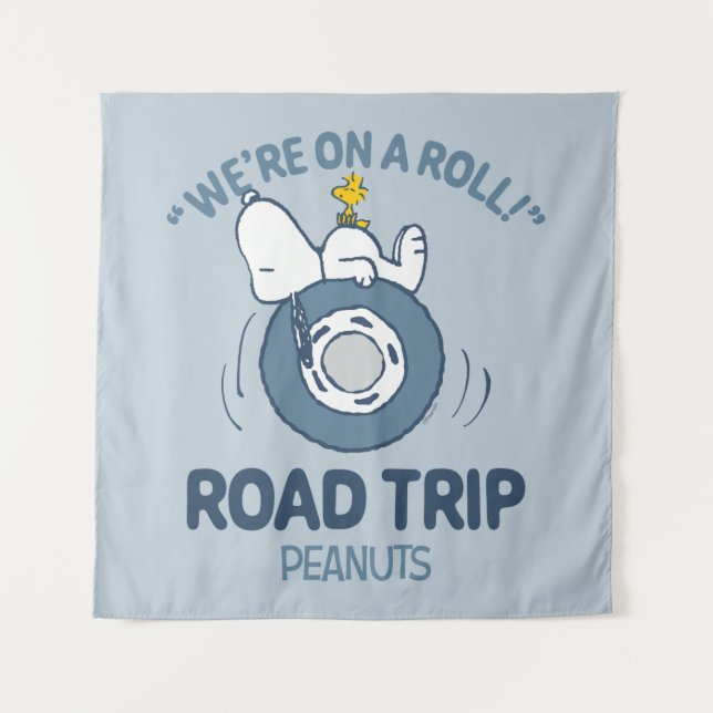 Peanuts | Snoopy & Woodstock Road Trip Tapestry (Front)