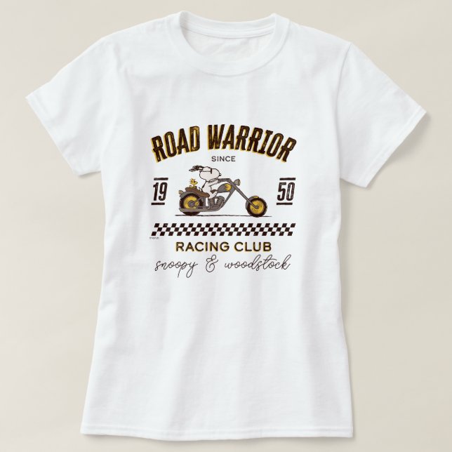 Peanuts | Snoopy & Woodstock Road Warriors T-Shirt (Design Front)