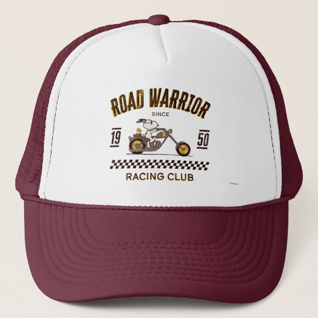 Peanuts | Snoopy & Woodstock Road Warriors Trucker Hat (Front)