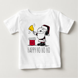 Peanuts Snoopy & Woodstock Santa Bell Ringer Baby T-Shirt