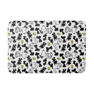 Peanuts    Snoopy & Woodstock Shadow Pattern Bath Mat
