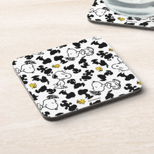 Peanuts    Snoopy & Woodstock Shadow Pattern Coaster