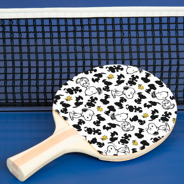 Peanuts |  Snoopy & Woodstock Shadow Pattern Ping Pong Paddle (Insitu)