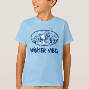Peanuts Snoopy & Woodstock Skiing T-Shirt