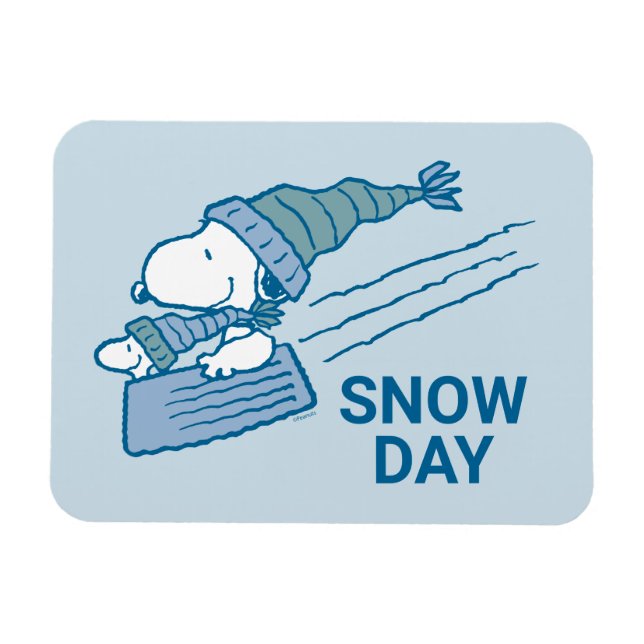 Peanuts | Snoopy & Woodstock Sledding Magnet (Horizontal)