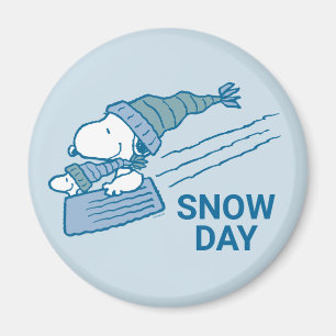 Peanuts   Snoopy & Woodstock Sledding Magnet