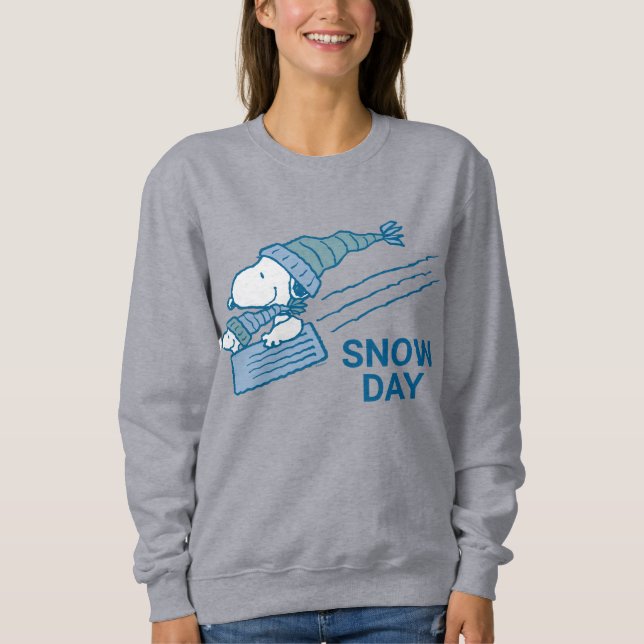 Peanuts | Snoopy & Woodstock Sledding Sweatshirt (Front)
