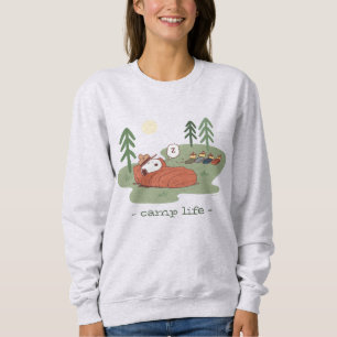 Peanuts Snoopy & Woodstock Sleeping Campers Sweatshirt
