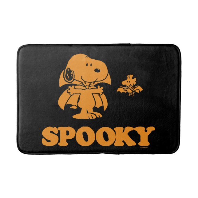 Peanuts | Snoopy & Woodstock Spooky Vampires Bath Mat (Front)