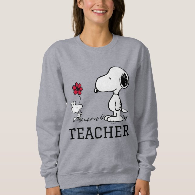 PEANUTS | Snoopy & Woodstock Teacher Sweatshirt (Front)