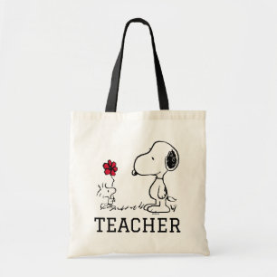 PEANUTS   Snoopy & Woodstock Teacher Tote Bag